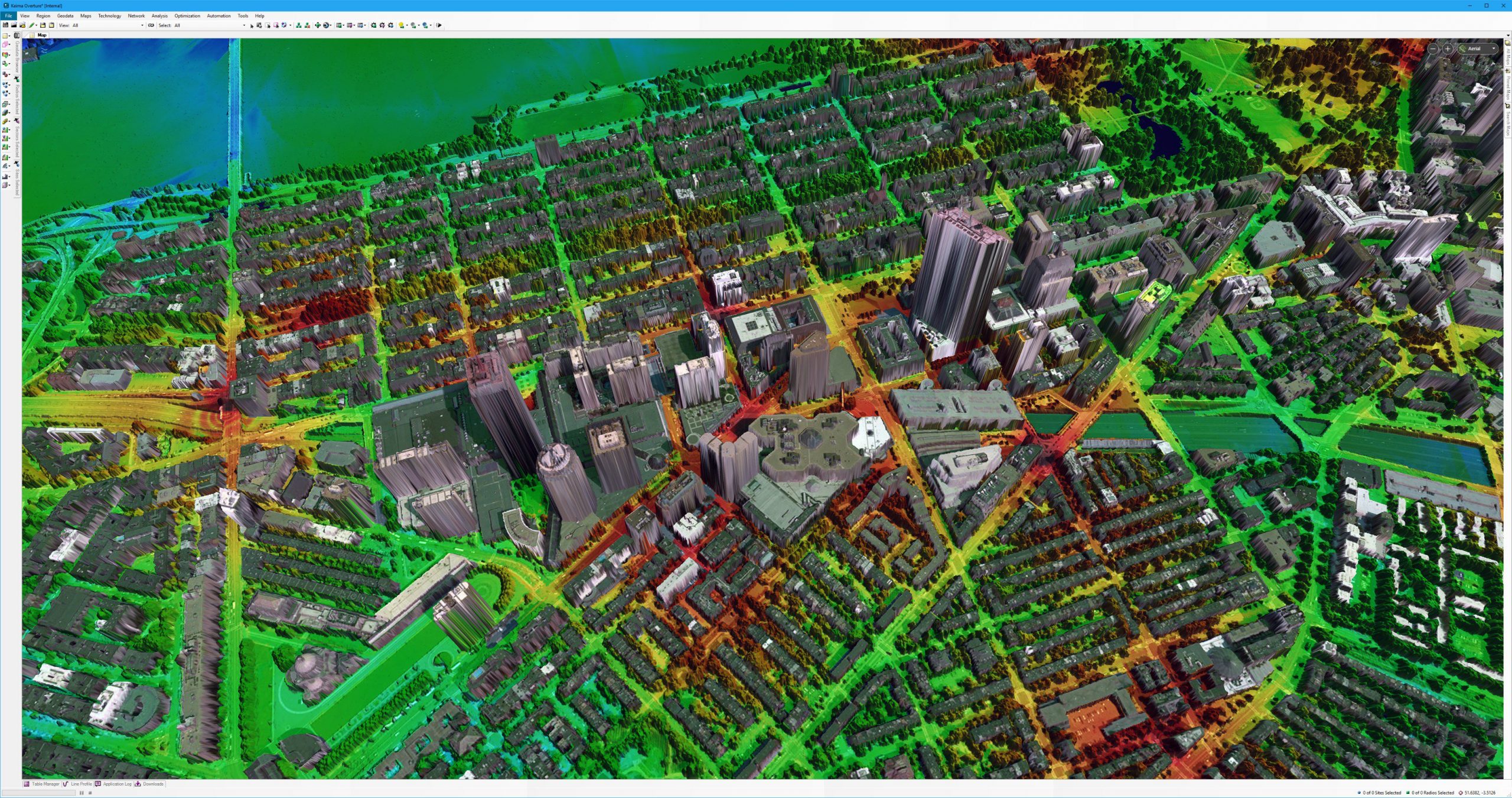 How is the visualisation of geospatial data done?