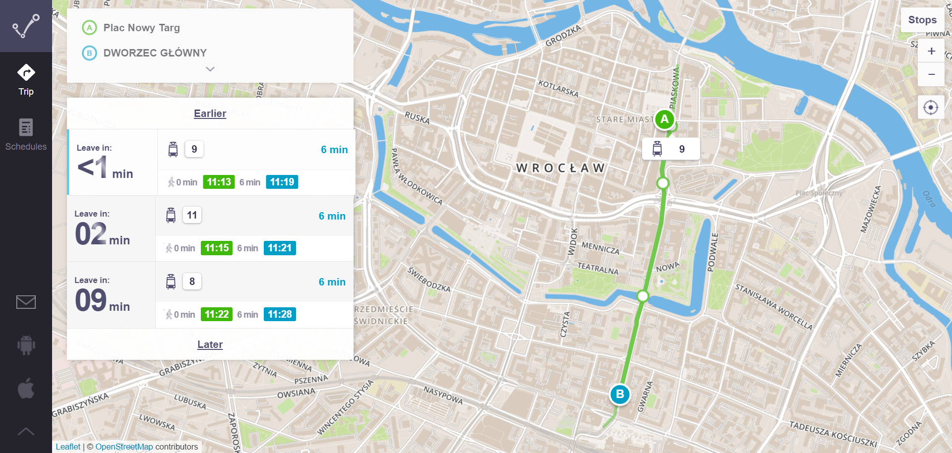 How is the visualisation of geospatial data done?