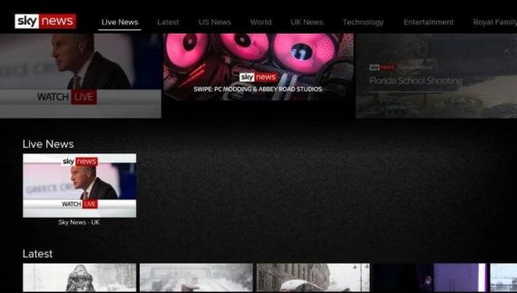 How more industries can benefit from the development of the OTT app_Sky News app on Roku