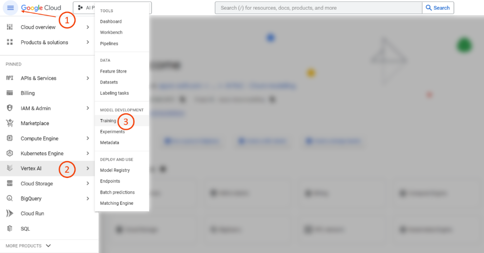 Customer churn prediction with Google AutoML
Step 1 illustrated