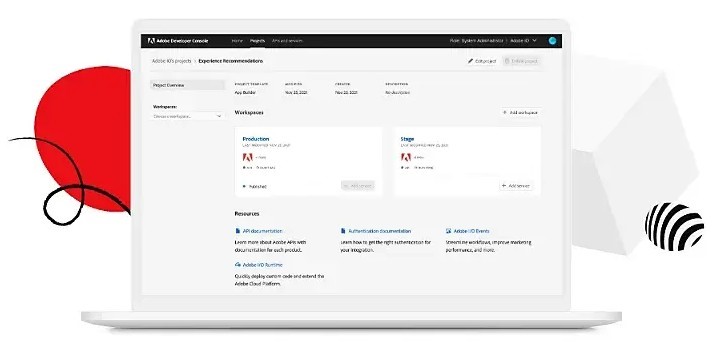 Adobe App Builder screen