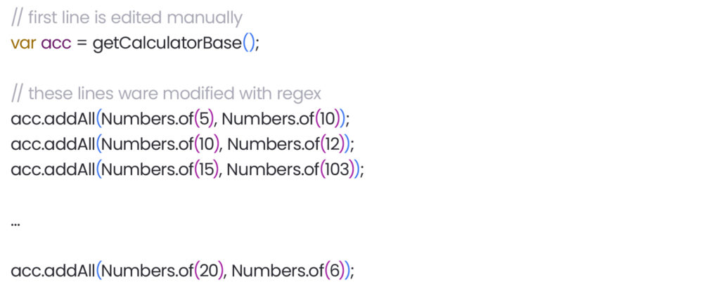 regex code 3