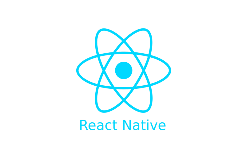 a logo of react native